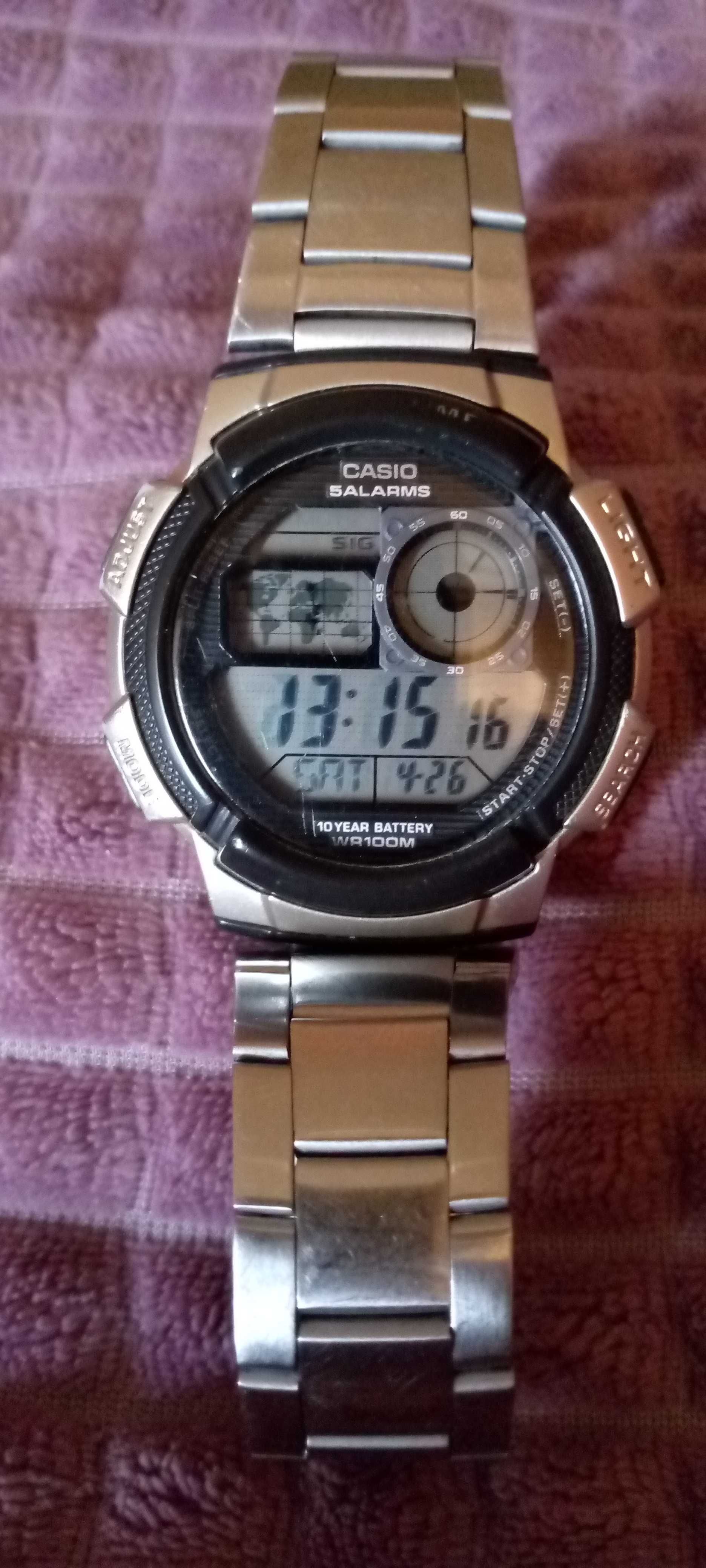 Часы Casio ae 1000 w оригинал, с ремешком нерж.Оригинал
