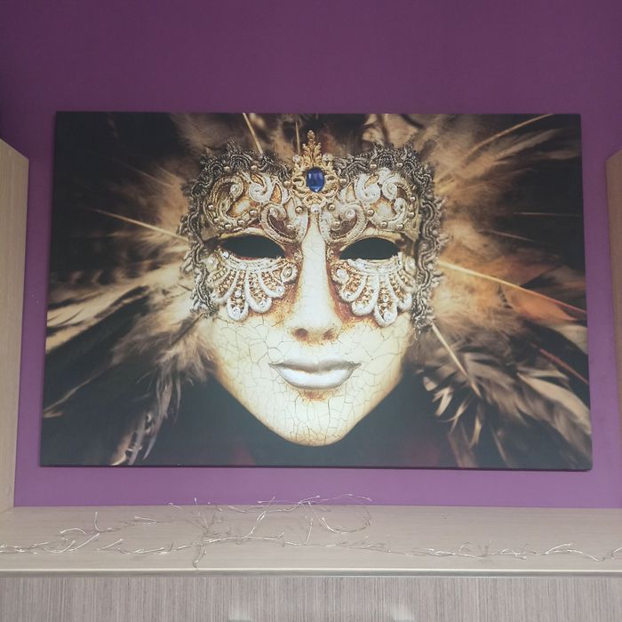 Obraz Maska wenecka drukowany na płótnie 60x90