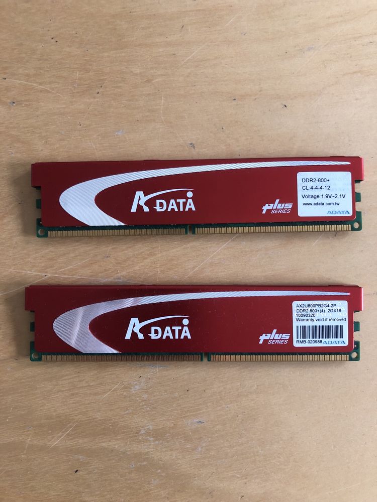 Pamięć ram ddr2 2x2gb A-data vitesta plus series