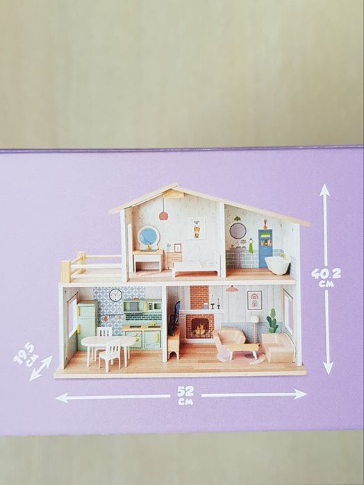 Domek drewniany dla lalek mini matters mebelki