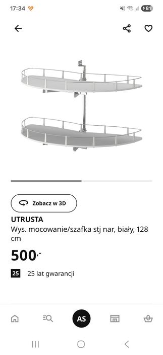 Karuzela do szafki UTRUSTA ikea