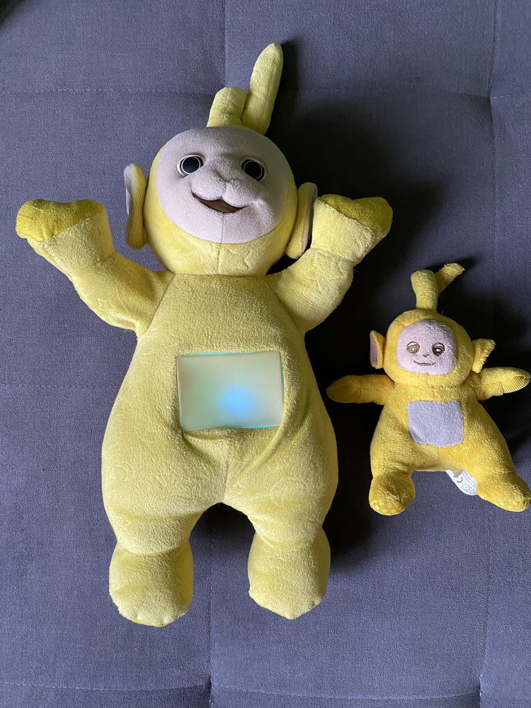 Teletubbies Lala 2szt duży interaktywny