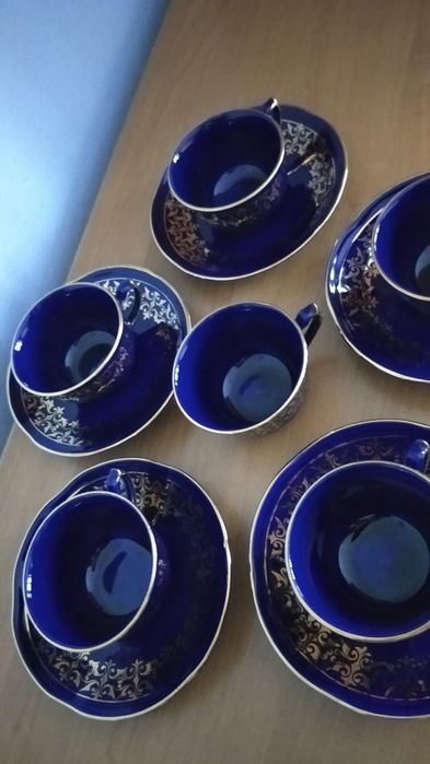 Zestaw filiżanek Chodzież lata PRL