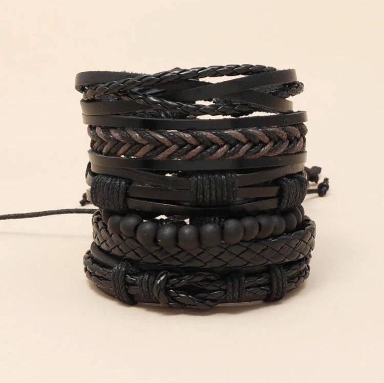 Conjunto de pulseiras de homem