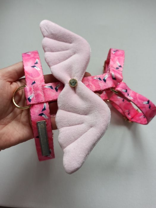 Szelki guard różowa flamingo ze skrzydłami