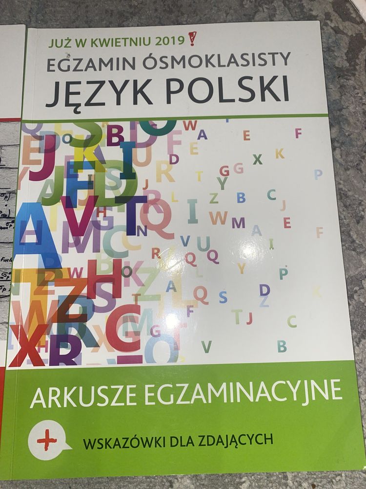 Zestaw arkuszy egzaminacyjnych do egzaminu ósmoklasisty