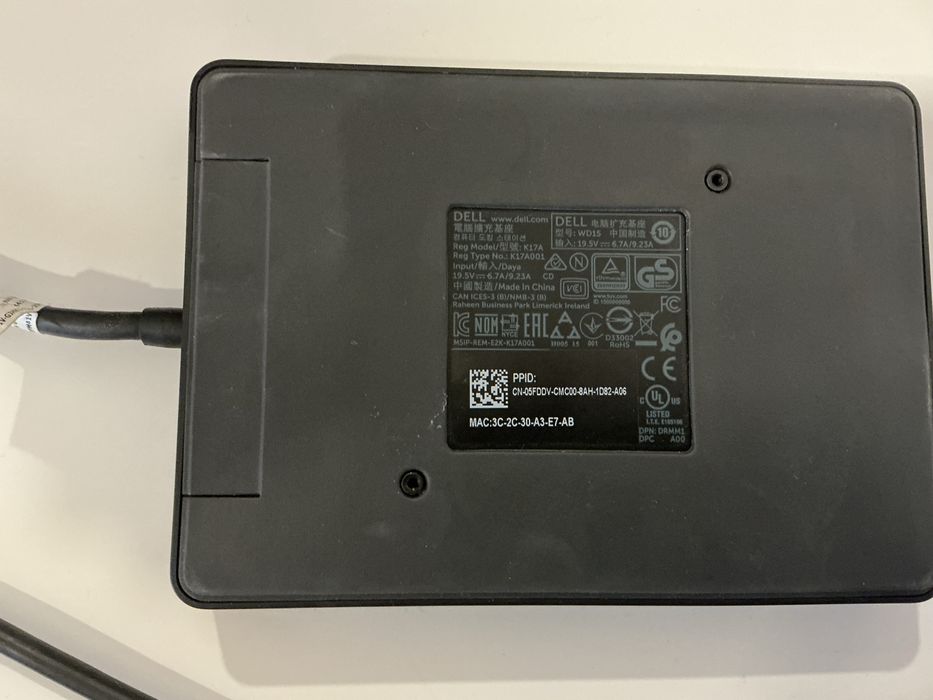 Docking Station Dell WD15 K17A