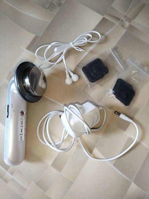 Массажер 3в1 антицеллюлитный ультразвуковой прогрев для тела и лица