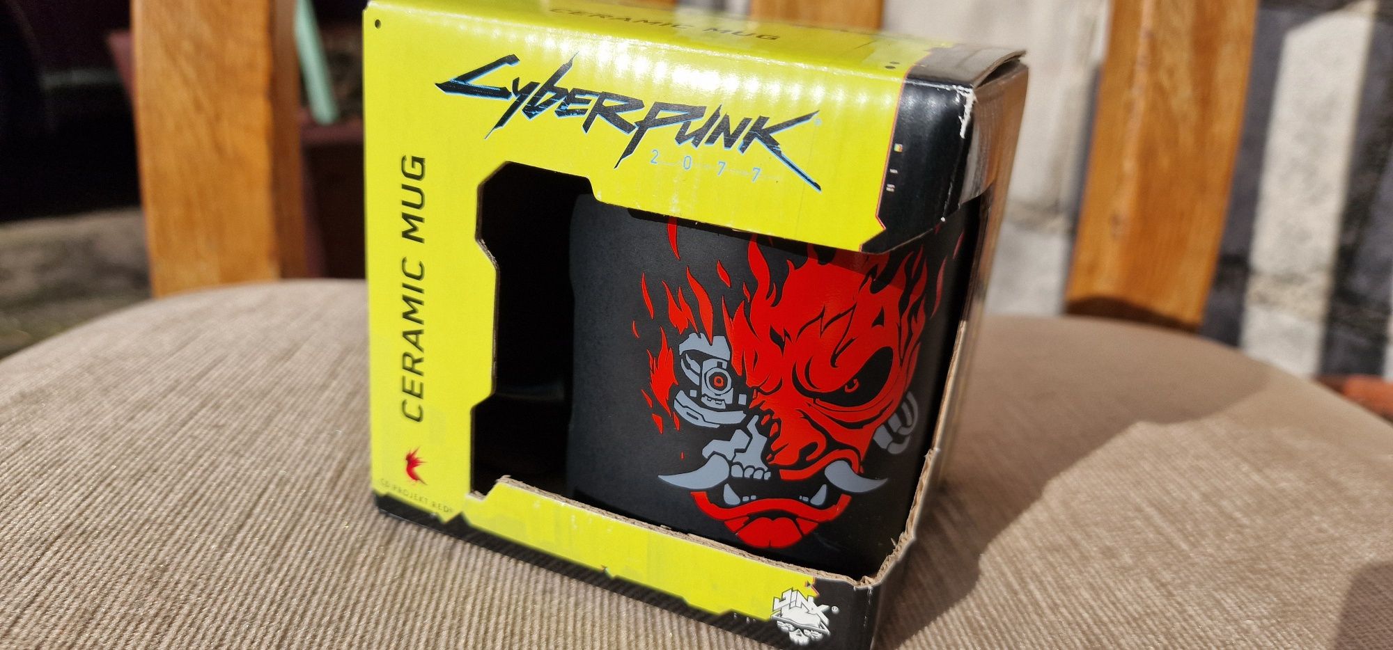 Cyberpunk 2077 kubek mug jinx samuraj. Oryginalny. Nowy Cd projekt red