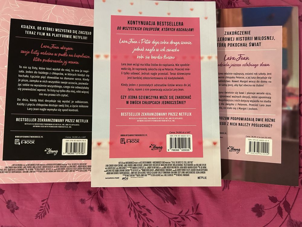 Pakiet 3 książek Jenny Han do wszystkich chlopcow ktorych kochalam
