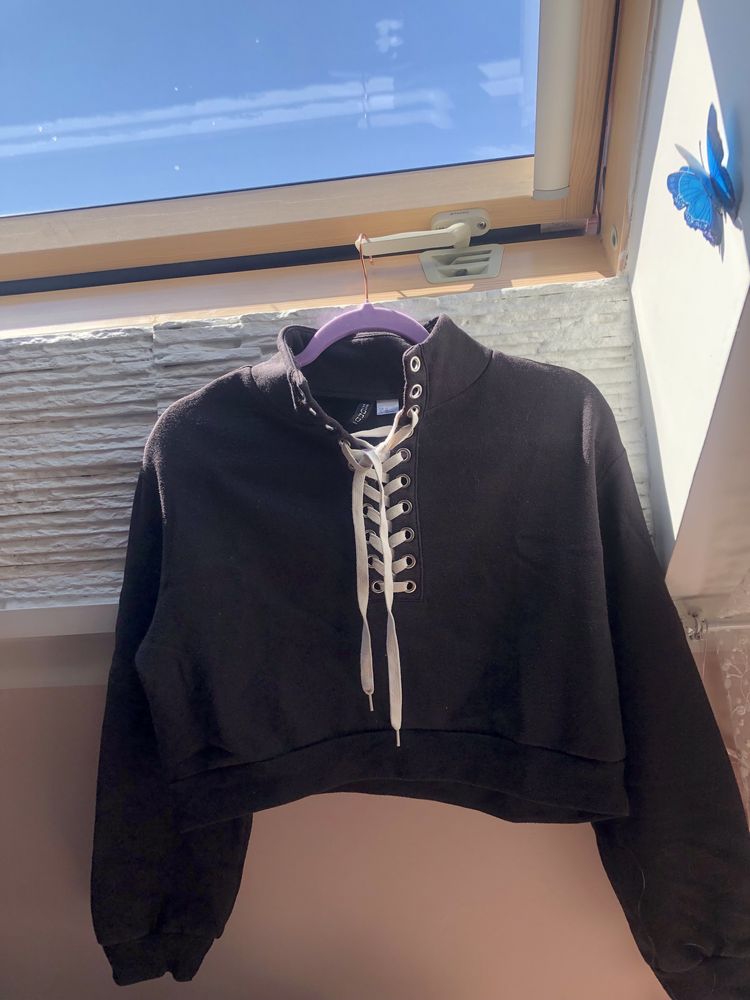 Bluza z wiązaniami H&M