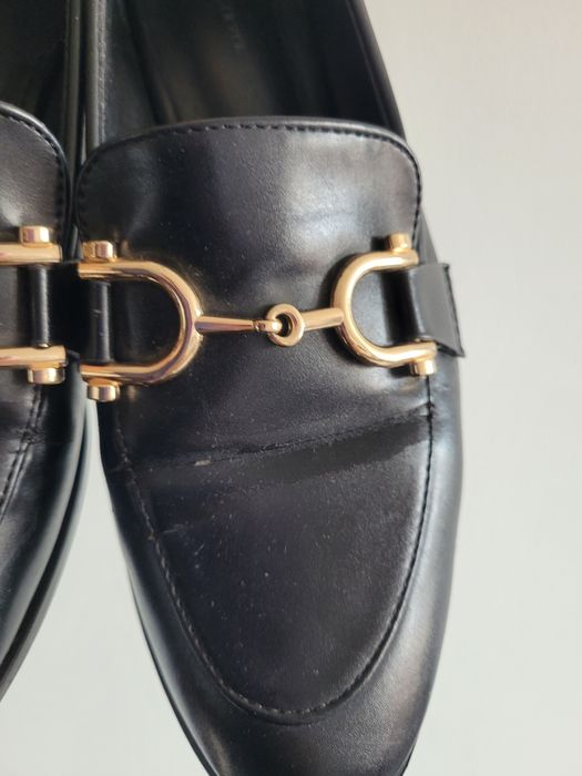 Mokasyny loafersy z klamrą 38