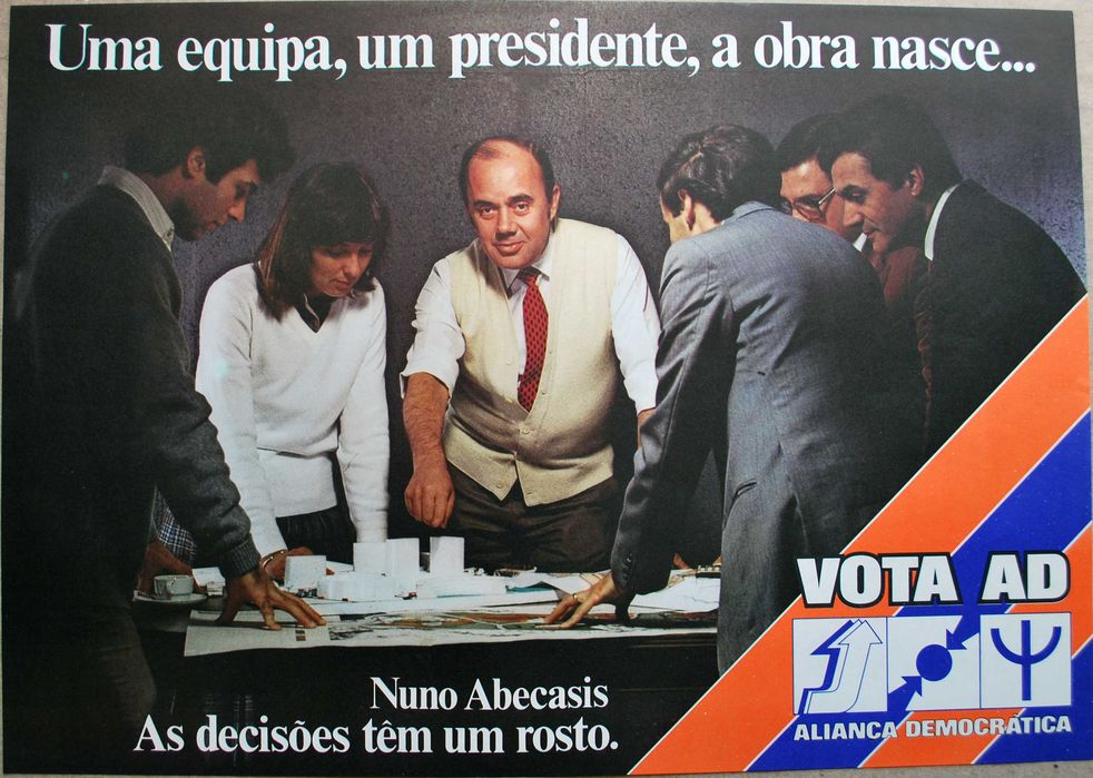 Cartaz político / propaganda PPD Grande festa popular de 1976