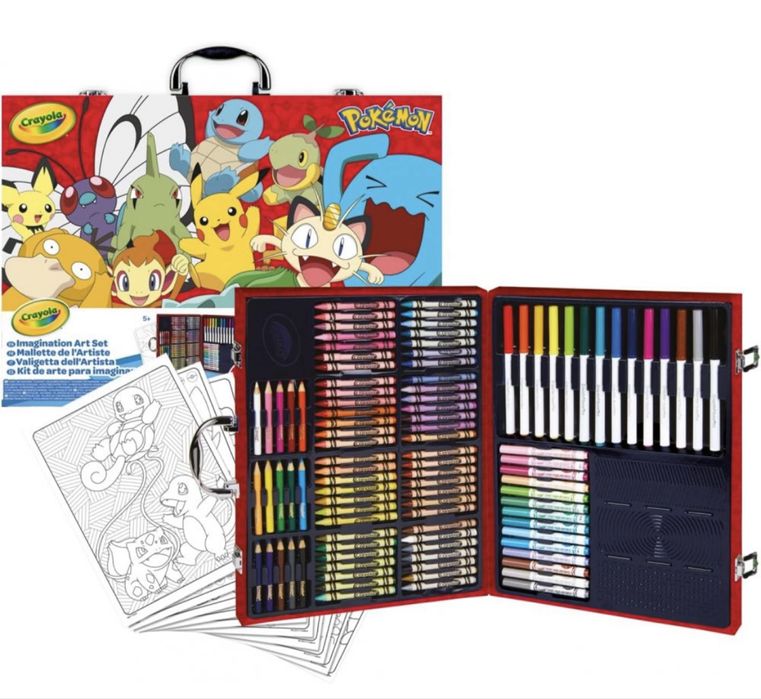 Художній набір для малювання портфель Crayola покемон
