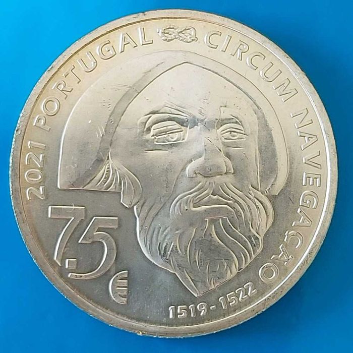 7,50  Euros de 2021, Portugal, Fernão de Magalhães