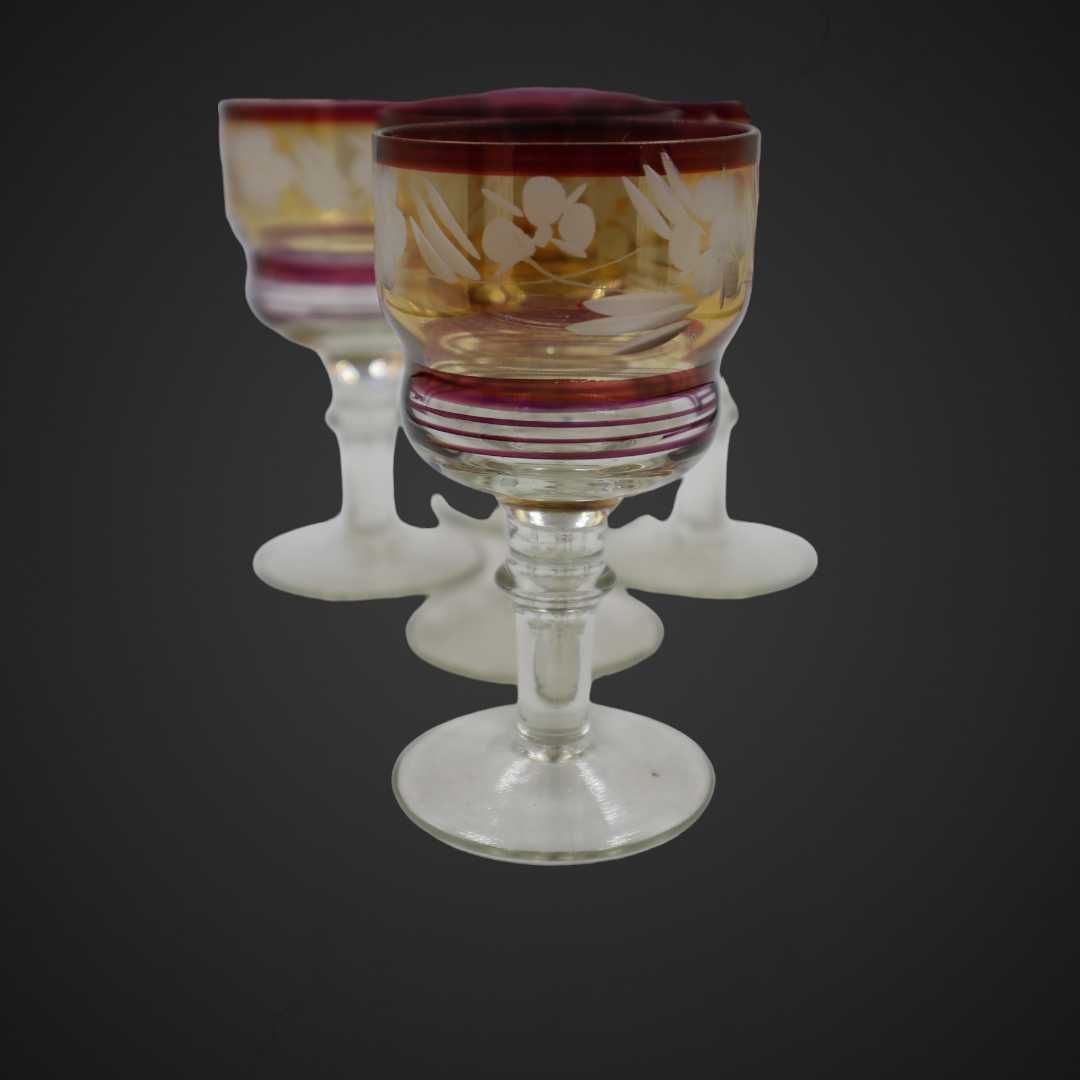 BOHEMIA- ŚLICZNE kryształowe kieliszki do wina B4/012706