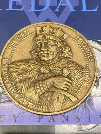 Medal Bolesław I Chrobry Seria TWO 1991. Mennica Państwowa