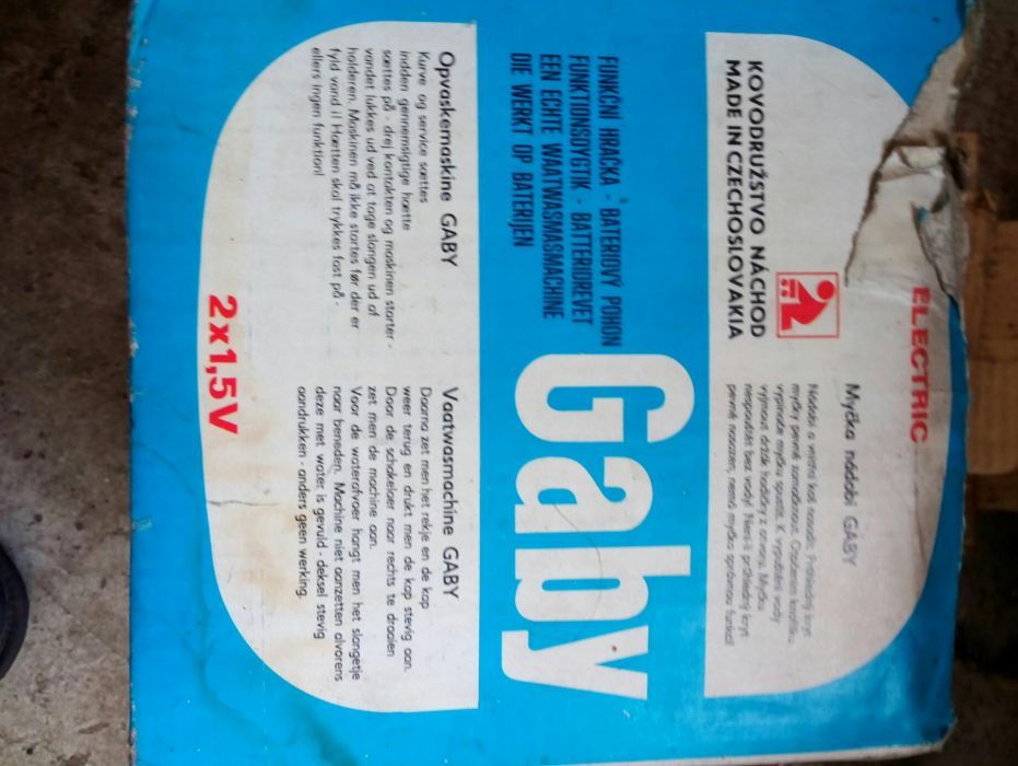 Zmywarka gaby electric zabawka z czasów Prl-u