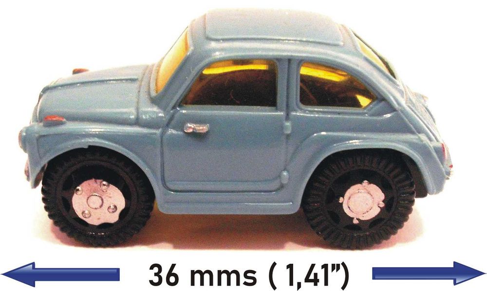 Fiat 600 antigo - brinde - anos 80 NOVO com fricção