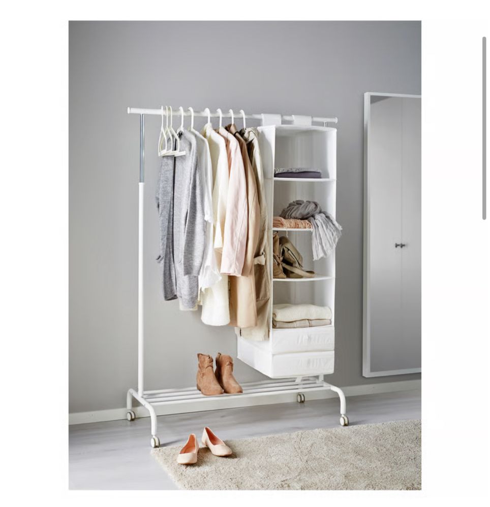 RIGGA suporte p/cabides, branco