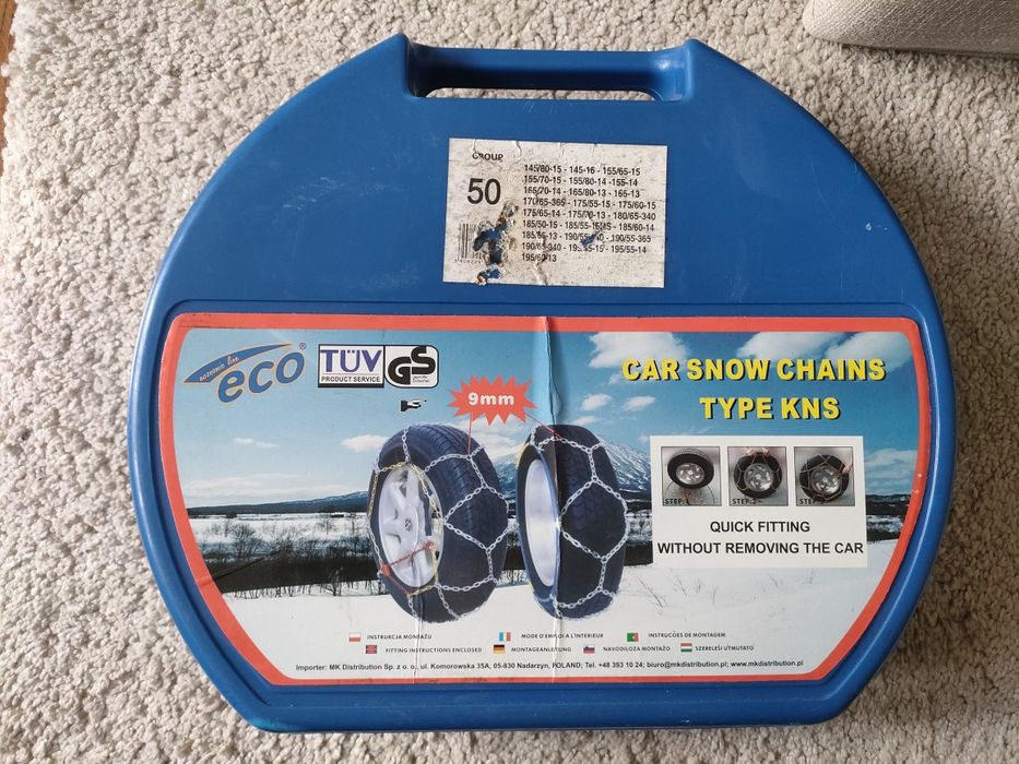 Nowe Łańcuchy śniegowe na koła