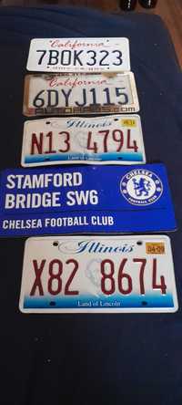 Zestaw Stare tablice rejestracyjne i Chelsea Club