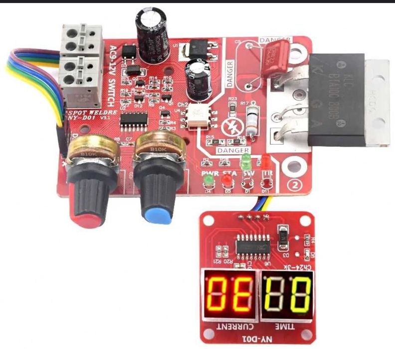 Модуль Плата Контролер Точкової Зварки NY-D01 100А Spot Welder NY-D02