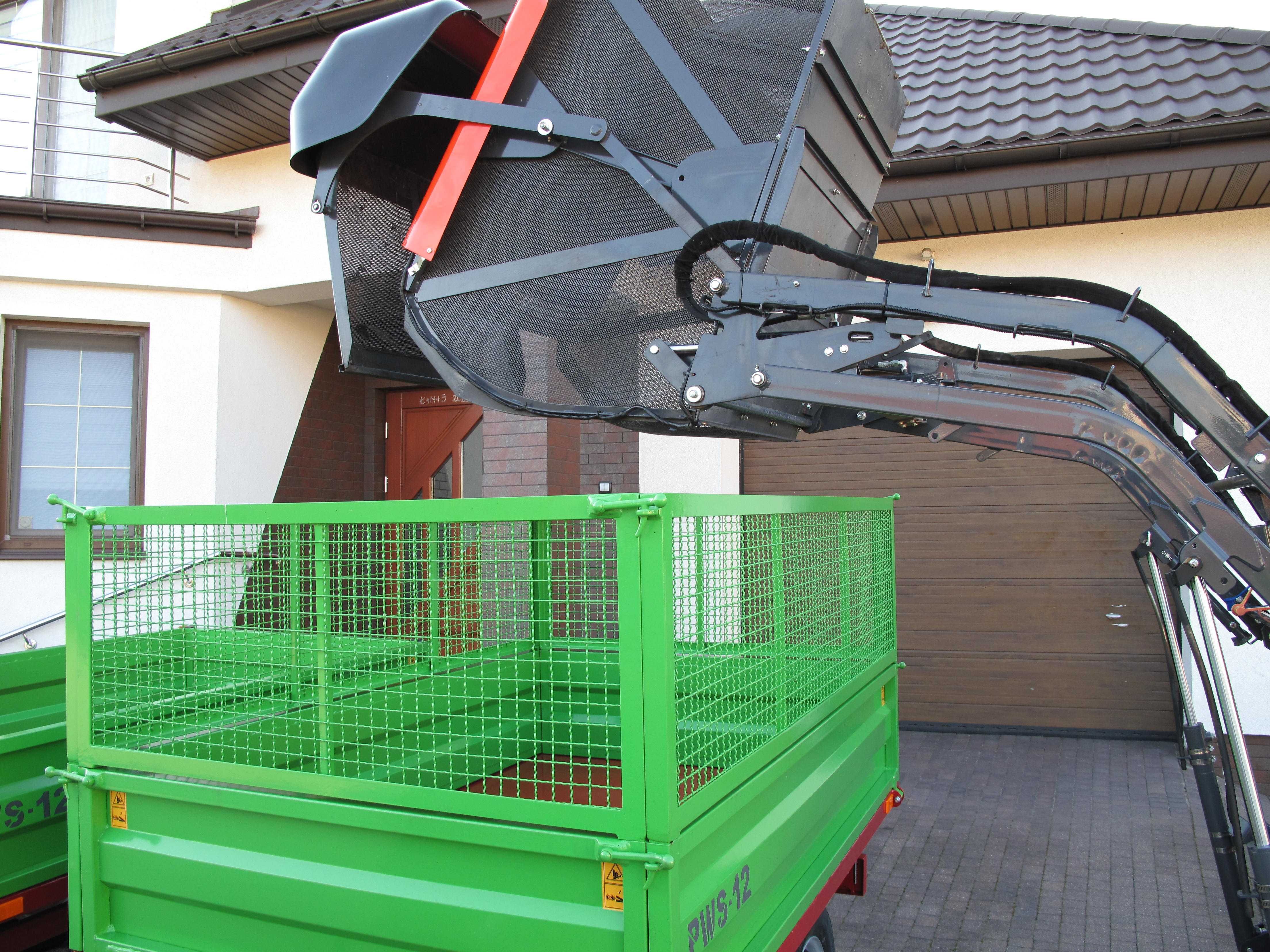 Przyczepa Wywrotka Przyczepka Mini Traktorek Kubota Yanmar Iseki Mała