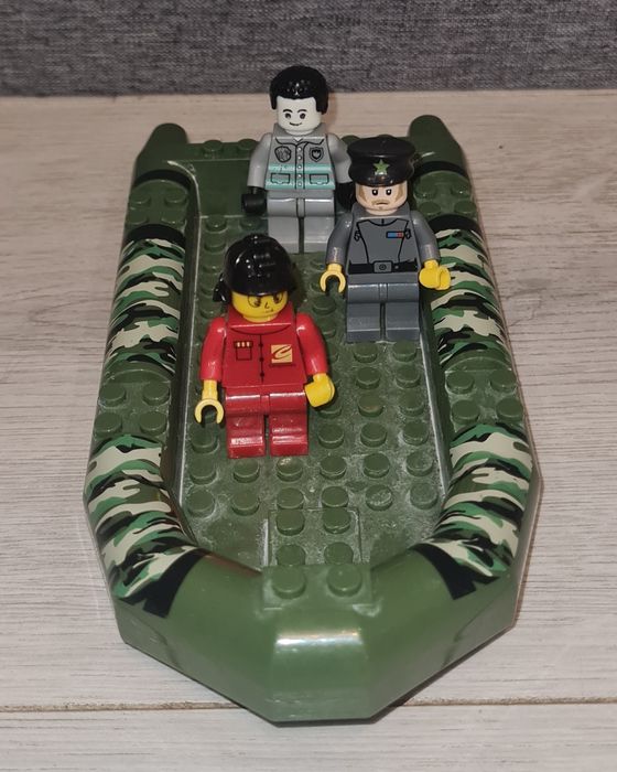 Figurki zestaw łódka wojskowa ponton bojowy Lego
