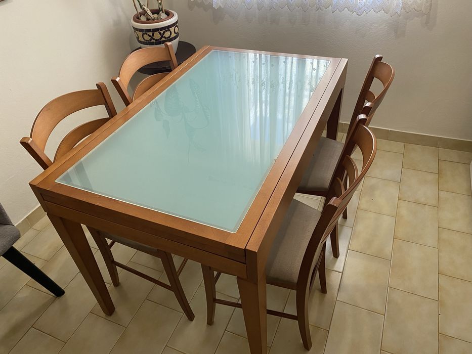Mesa madeira extensivel