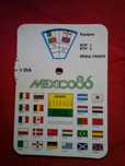 Calendário dos jogos do Mundial México 86, vintage