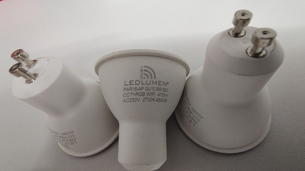 Żarówki LED GU10 tuya Wi-Fi 3 sztuki