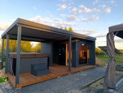 Sauna z tarsem Opti 3,5x6,0x2,5 okazja 38000