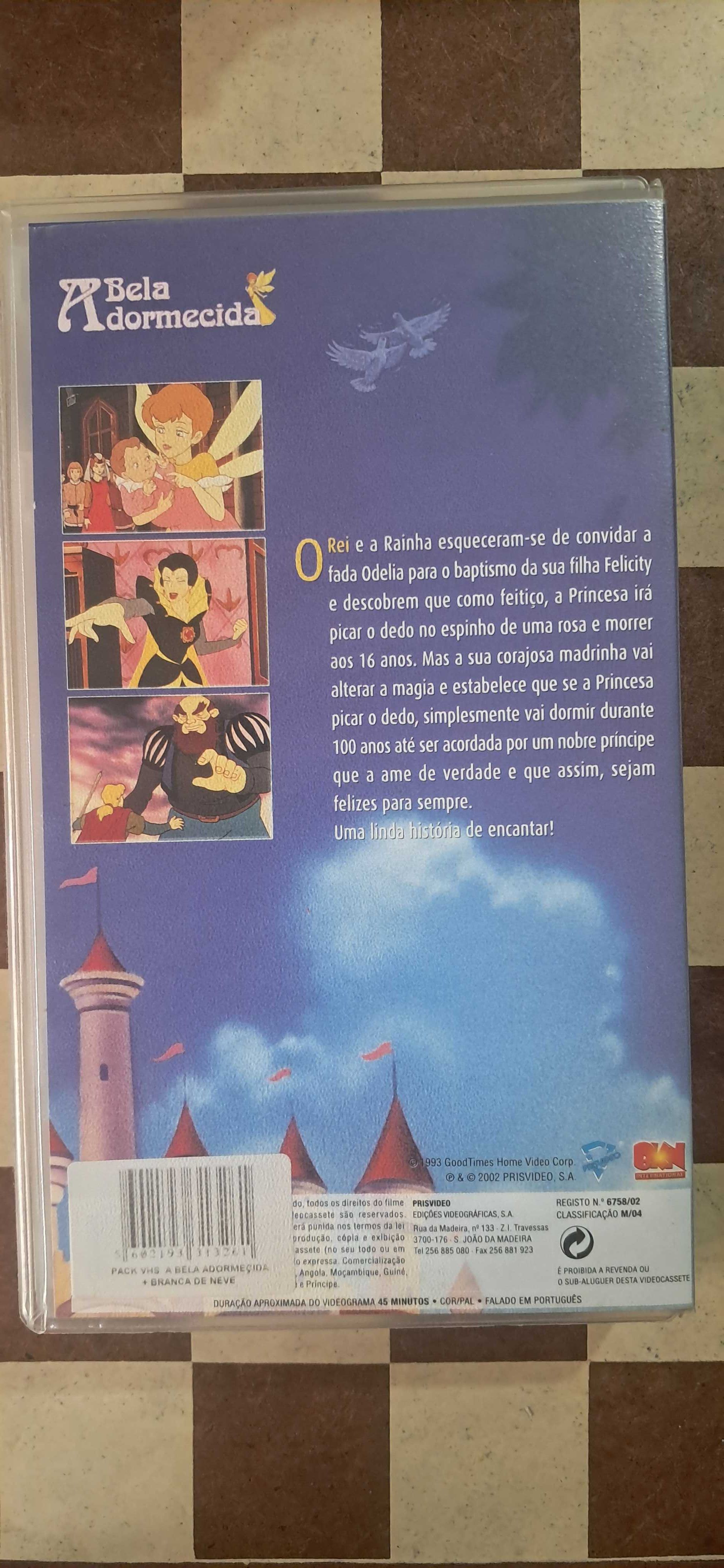 A bela adormecida VHS Cassete