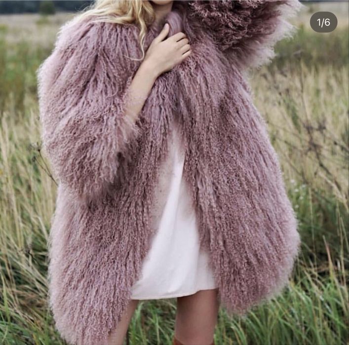 Шуба из меха ламы