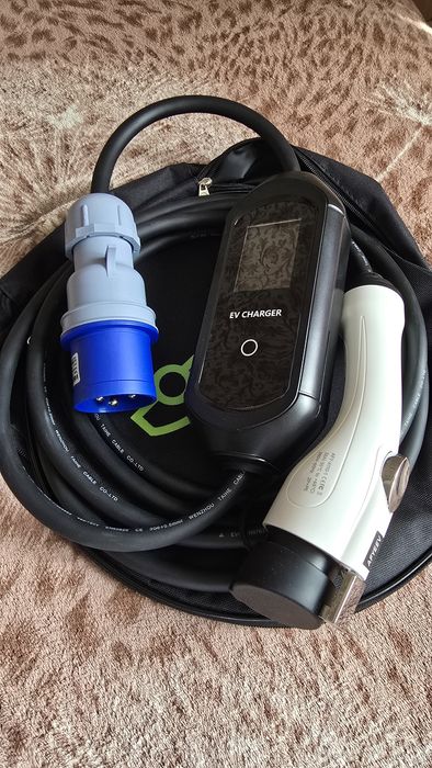 EV Charger 32A Type 1 Type 2 Зарядка Зарядний пристрій 7кВт 5м кабель