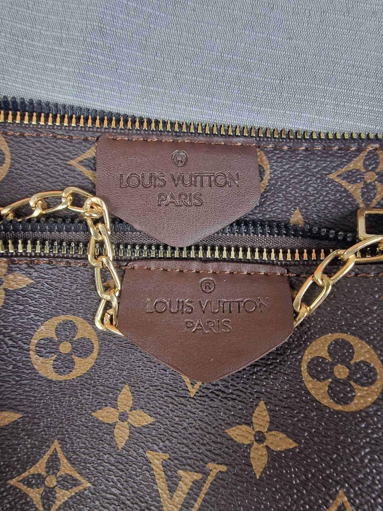 Torebka damska 3w1 LV Louis Vuitton brązowa monogram