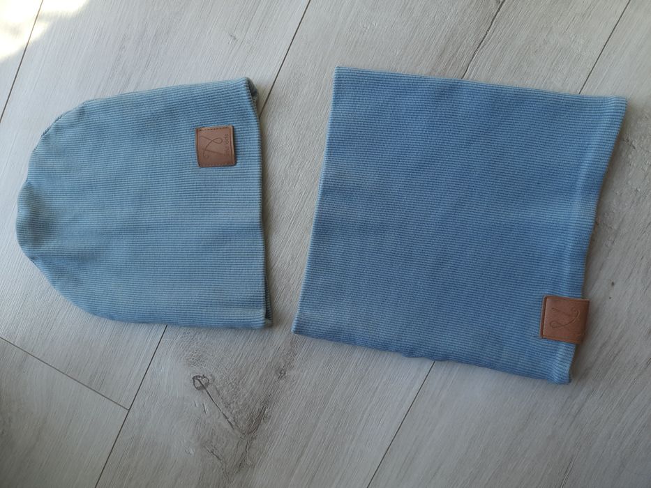 Komplet prążki komin+czapka