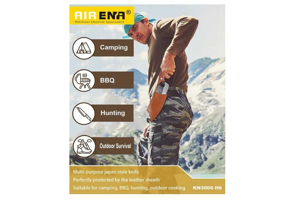 Oryginalny ręcznie kuty nóż tasak JAPOŃSKI 15CM