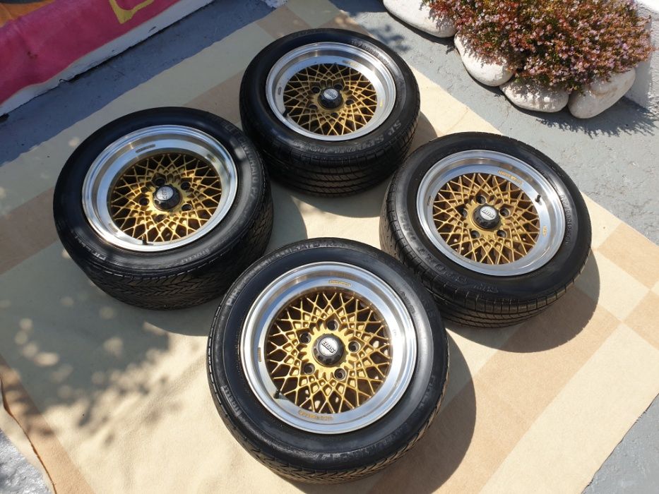 Jantes BBS Mahle Porsche Originais 7j 8j C/Pneus Aba Polida