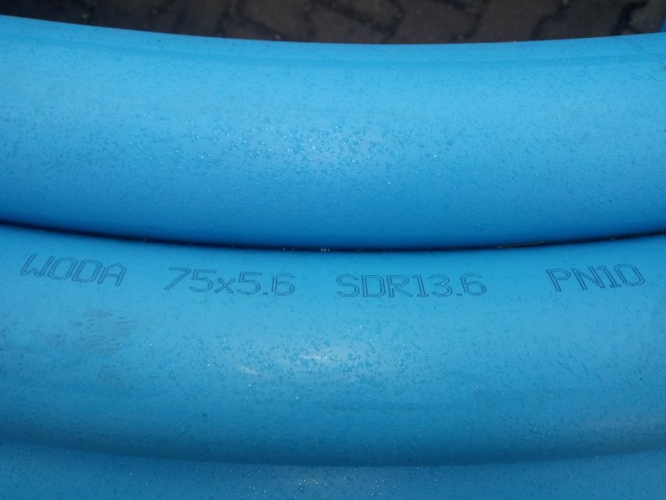 Rura nawodnieniowa NIEBIESKA PE80 75x5,6 PN10 (100mb)