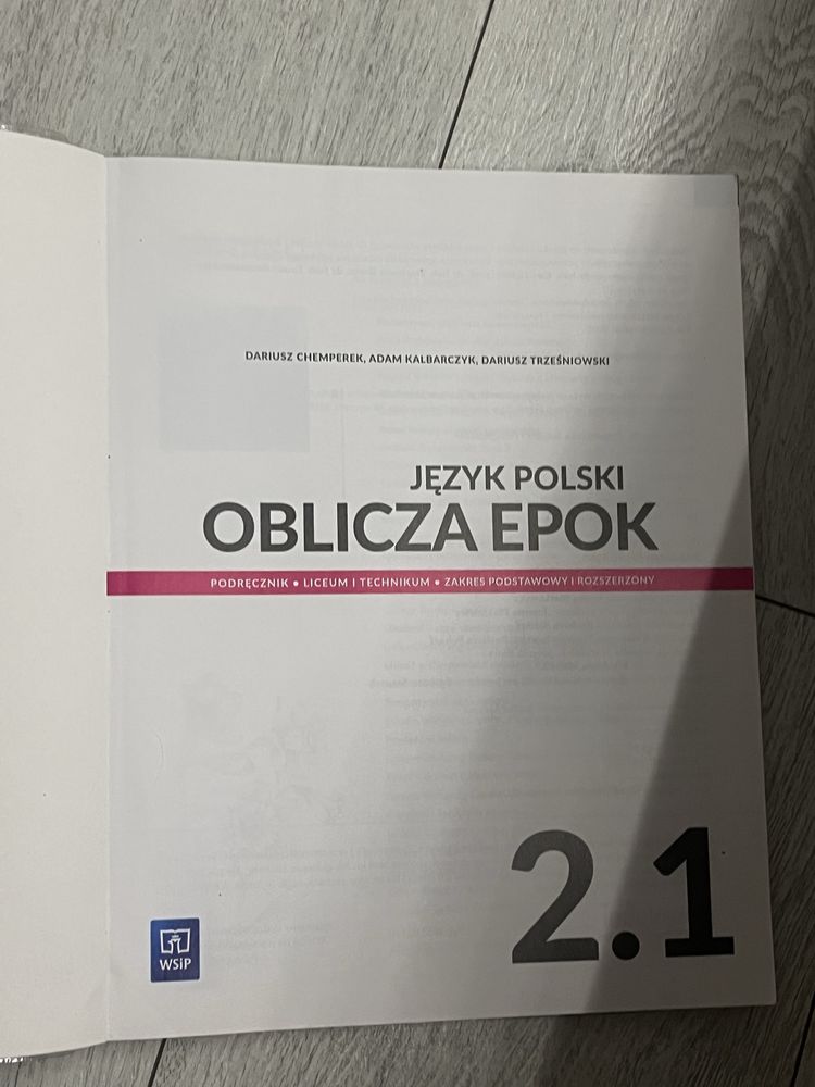 Oblicza epok 2.1 zakres podstawowy i rozszerzony