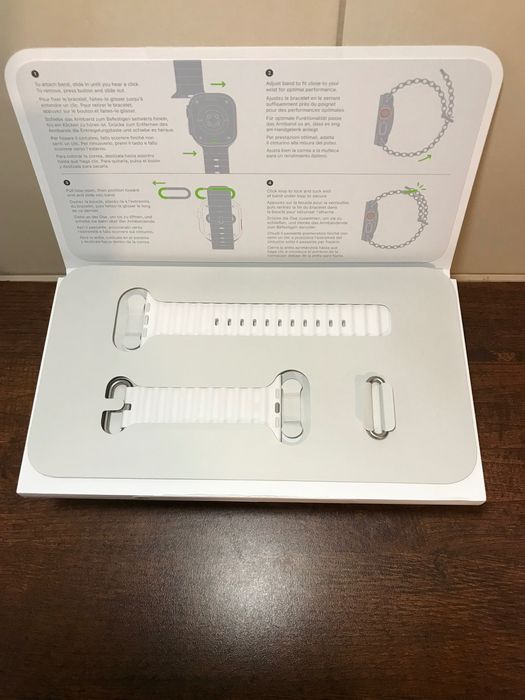 Orginalny Biały Pasek Ocean do Apple Watch Ultra / Ultra 2 / Ultra 3