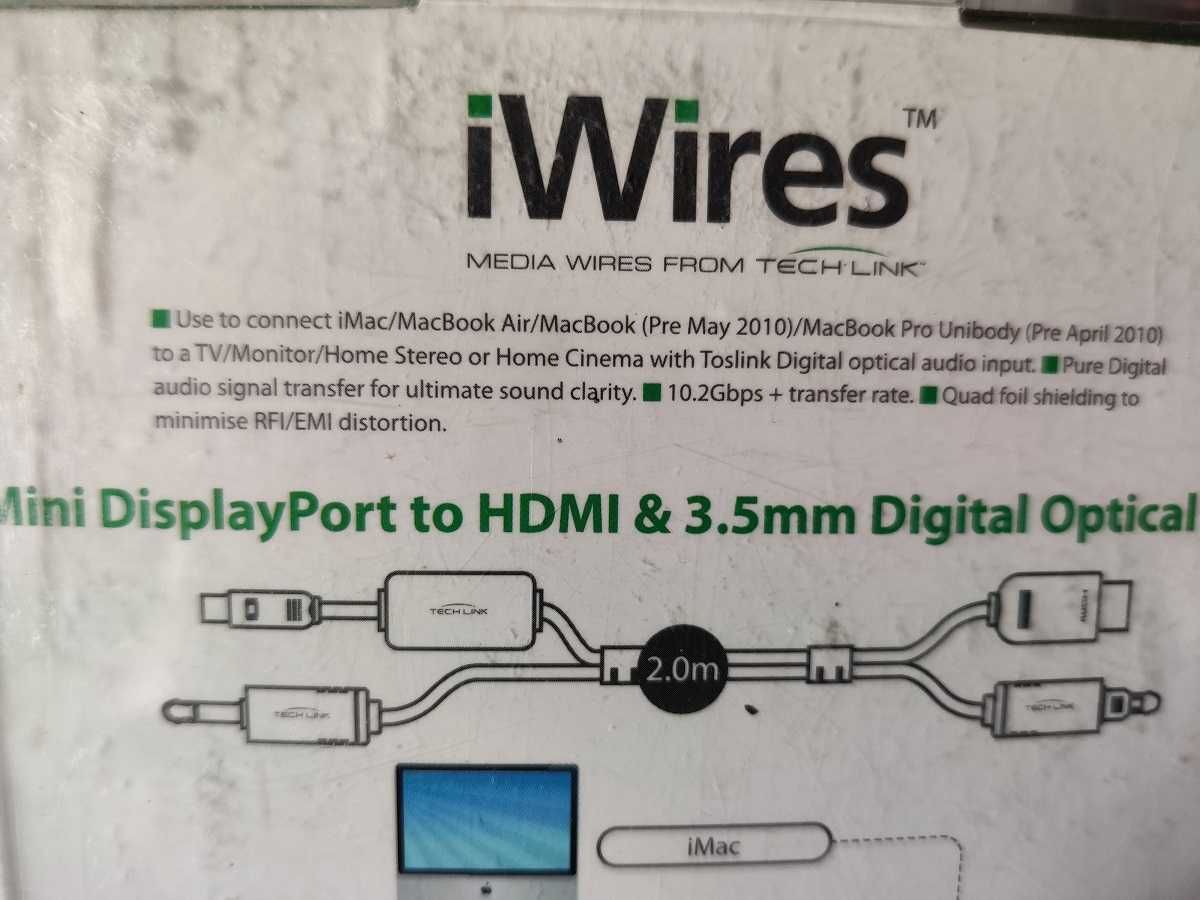 Кабель TechLink iWires Mini Display Port to HDMI and 3.5mm Digital