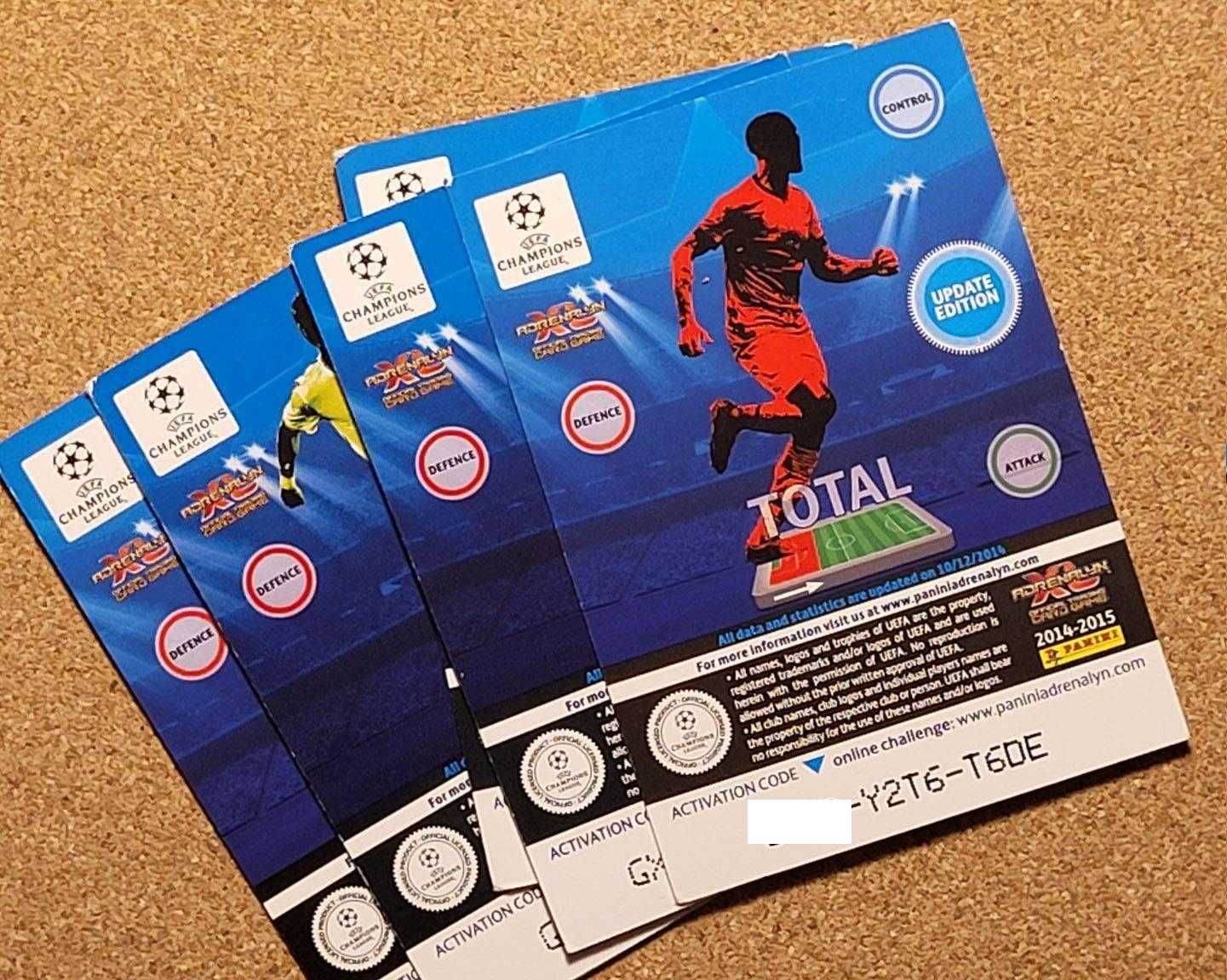 Karty piłkarskie 30 sztuk Champions League 2014/2015 Update Edition