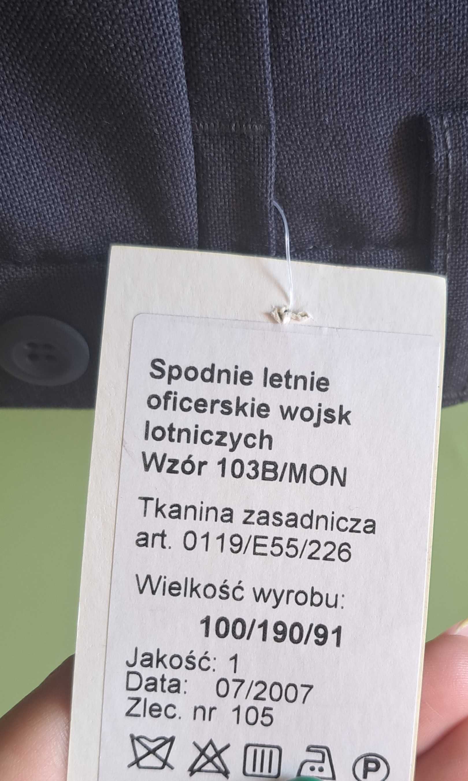 Spodnie letnie oficerskie wojsk lotniczych wzór 103B/MON