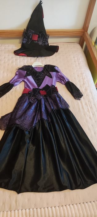 Vestido fantasia Halloween Bruxa