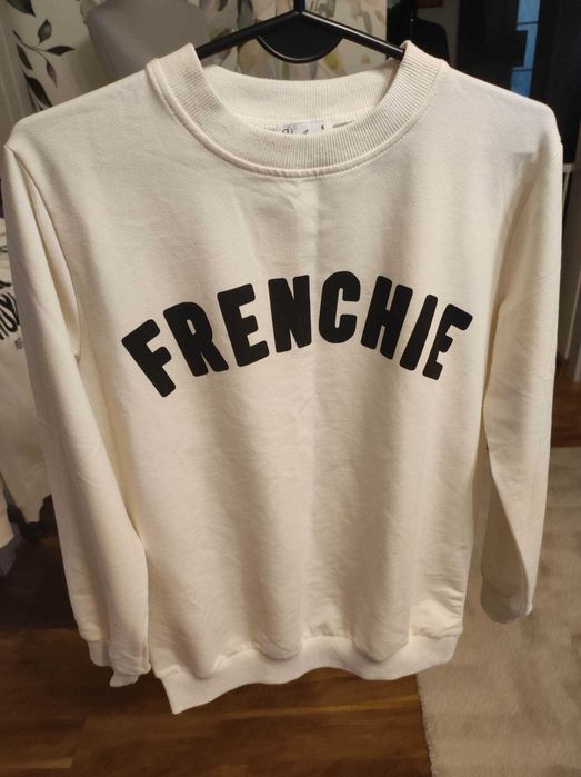 Biała nowa bluza Frenchie roz M