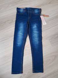 Nowe jegginsy jeansowe r.128