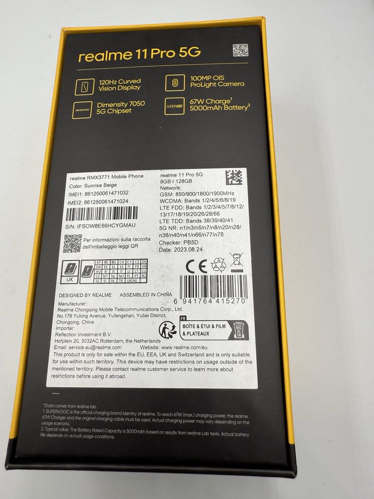 Smartfon Realme 11 Pro 5G, idealny stan
